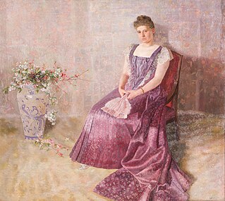 Den lilla statskjole, 1891 Das lila Staatskleid, Frau von Birkenreuth