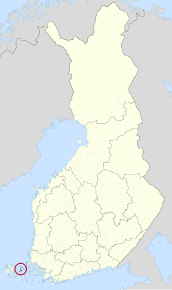 Location of Kumlinge in Finland