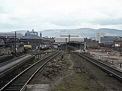 General view of the station on the final day of service