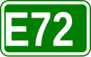 Zeichen der Europastraße 72