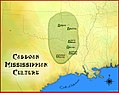 Image 8Map of the Caddoan Mississippian culture and some important sites (from History of Louisiana)
