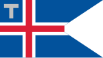 Isländska tullens flagga.