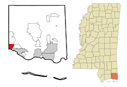 Location of St. Martin, Mississippi