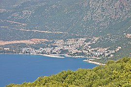 Kaş town seen from the sea