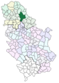 Localisation de la Ville de Zrenjanin en Serbie