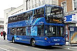 Scania OmniCity waiting at Hanover Building - May 2009.