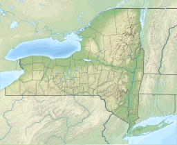 Location of Amawalk Reservoir in New York, USA.