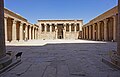 Peristyl-Hof des Horus-Tempels in Edfu, Ägypten