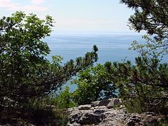 Vista del mare dal Carso