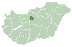 Location o Budapest in Hungary