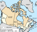1880 : le Royaume-Uni cède les îles arctiques au Canada ; elles sont intégrées aux Territoires.