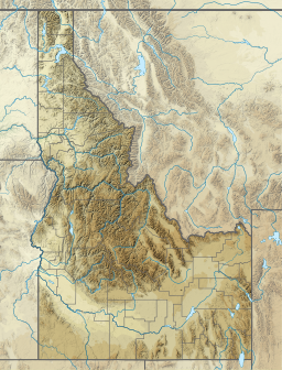 Location of Pettit Lake in Idaho, USA.