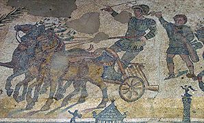 Cuadriga, Villa del Casale (Sicilia).