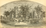 John Plankinton House (left) and William Plankinton House (right) as they looked in 1886