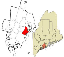 Location in Lincoln County and the state of Maine.