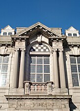 Open pediment above an arch; Masonic Temple, Aberdeen, 1910