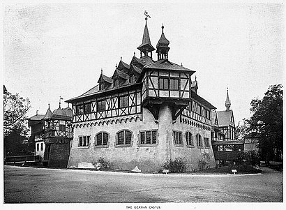 Schloss im Deutschen Dorf von William August Fiedler (1843–1903)