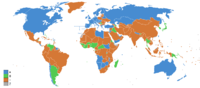 Weltkarte der Migrationsbewegungen