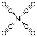 El níquel, del grup 10, té 10 e.v. Els carbonils n'aporten dos cadascun (4 × 2 = 8). Total 10 + 8 = 18.