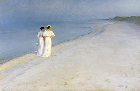 Seară de vară pe plaja sudică din Skagen (1893)