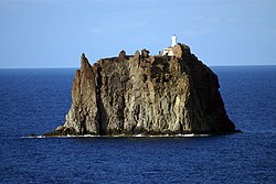 Strombolicchio with its lighthouse