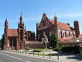 Image 106St. Anne's Church and the church of the Bernardine Monastery in Vilnius. Two examples of Gothic architecture. (from Grand Duchy of Lithuania)