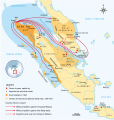 Image 45Sultanate of Aceh's influence in Perak, Kedah, Pahang, and Terengganu on the Malay Peninsula, c. 1570s (from History of Malaysia)