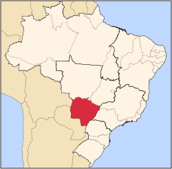 Vị trí của State of Mato Grosso do Sul in Brazil