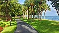 Grove Isle gardens along Biscayne Bay