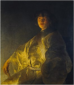 Young Man in a Yellow Robe Jan Lievens, c. 1630–1631Jove amb túnica groga Jan Lievens, c. 1630–1631