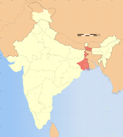 Vị trí Tây Bengal tại Ấn Độ