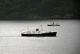 MS «Nordstjernen» og DS «Oster» under Fjordsteam 2013