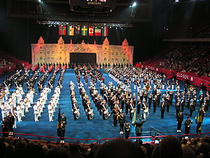 Swedish Military Tattoo hölls i Globen i september 2006