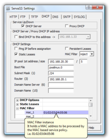 configuração de servidor DHCP