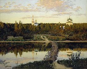 Isaac Levitan. A Quiet Monastery (1890)