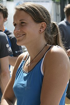 Anna Stöhr na SP 2010 v boulderingu ve Vídni