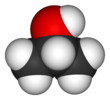 Représentation 3D de l'isopropanol