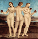 Le Tre Grazie, di Raffaello (1504-1505)