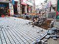 Image 8Replacing the old road with cobblestones of cement in Bo'ao Road area, Haikou City, Hainan, China. (from Roadworks)