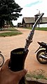 Tereré, a typical Guarani infusion of yerba mate, being taken in San Rafael de Velasco, a historical territory of the Guarani in Bolivia.