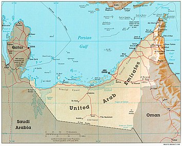 امارات متحده و مرزهای مورد مناقشه آن در سمت شرقی