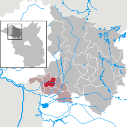 Läget för kommunen Zernitz-Lohm i Landkreis Ostprignitz-Ruppin