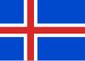 ? Vlag van het Koninkrijk IJsland, 1918-1944 (ratio 18:25)