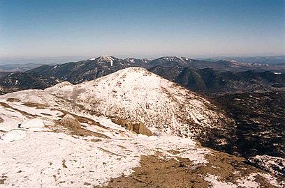 Little Haystack (left) and Mount Haystack (center), from Mount Marcy