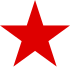 Κόκκινο πεντάκτινο αστέρι