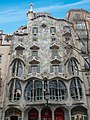 Fachada de la casa Batlló de Antonio Gaudí (Barcelona)