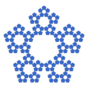 3rd iteration, without center pentagons