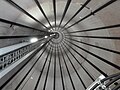 Image 34Inside view of a wind turbine tower, showing the tendon cables (from Wind turbine)