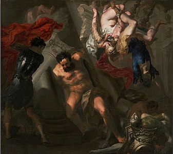 La Mort de Samson, 1650 Italie