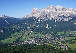 View of Cortina d'Ampezzo